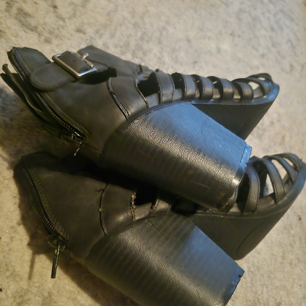 Maurices Black Cutout Heeled Sandals - Picture 5 of 5